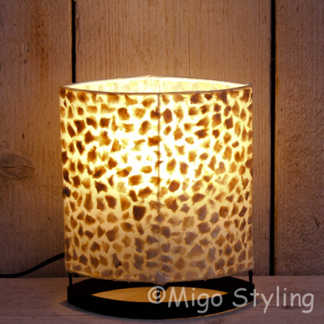 Tafellamp copper gevlokt 20 cm 