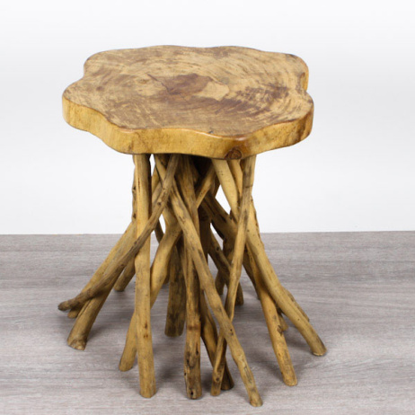 Hocker aus Teakholz