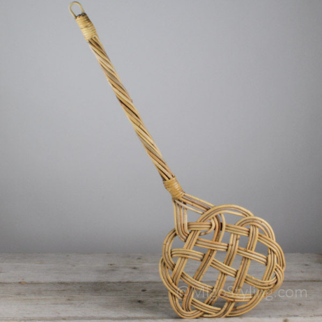 Original Rattan-Teppichklopfer 3 Fädig