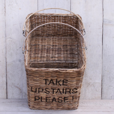 Treppenkorb Rattan
