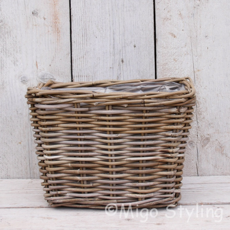 Vensterbankmand rotan hoog 25 cm 