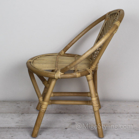 Vintage rotan kinderstoeltje