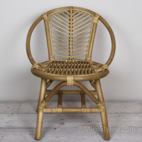 Vintage rotan kinderstoeltje