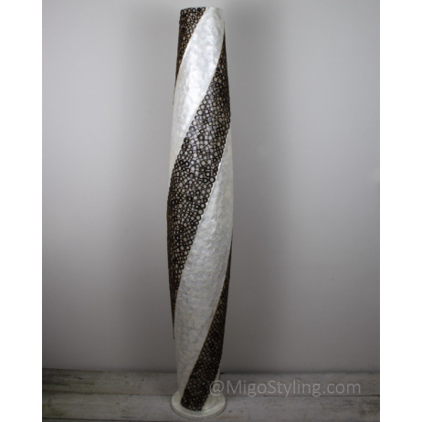 Vloerlamp Cone spiraal bamboe H170 cm