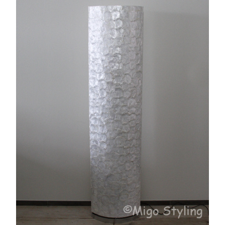 Vloerlamp Parelmoer schelpenovaal 150 cm 