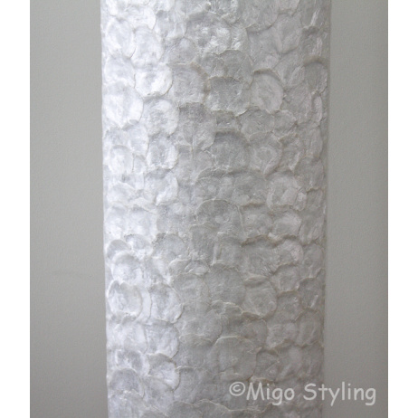 Vloerlamp Parelmoer schelpenovaal 150 cm 