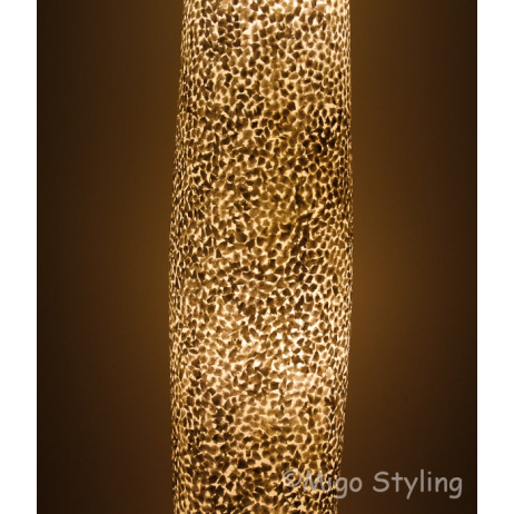 Vloerlamp Cone schelpen wit gevlokt 200 cm