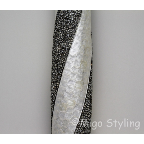 Vloerlamp Cone spiraal design wit antraciet 200 cm