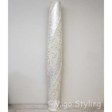 Vloerlamp Cone spiraal design zandkleur 170 cm 