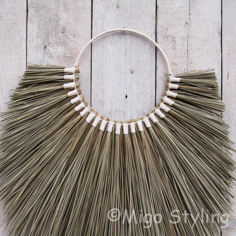 Wandhanger zeegras wit 