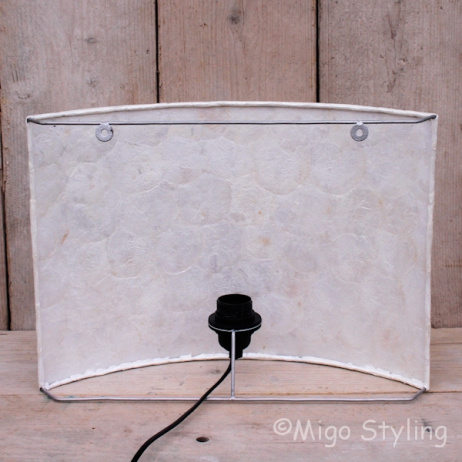 Wandlamp full capiz 35 cm breed