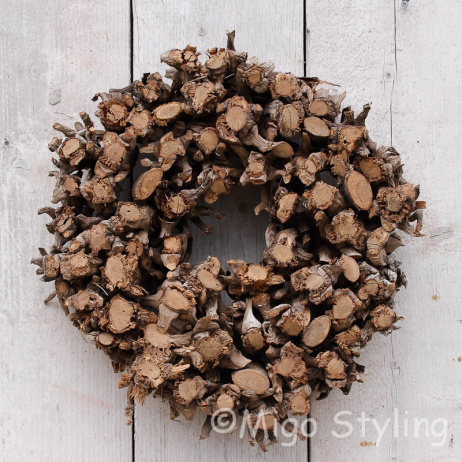 Wortelkrans Grof naturel 40 cm 