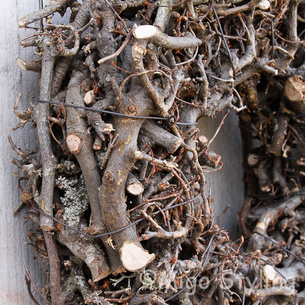 Bonsai krans 30 cm Naturel 