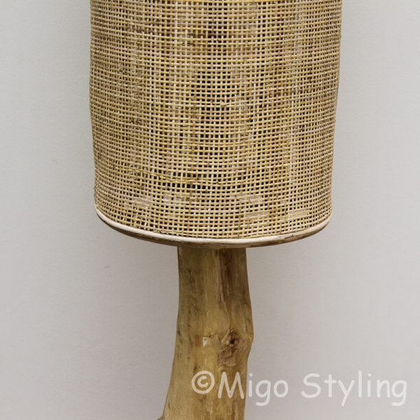 Boomstam vloerlamp met webbing 135cm