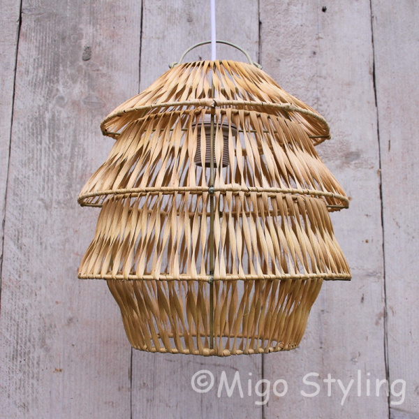 Hanglamp Bali naturel klein 