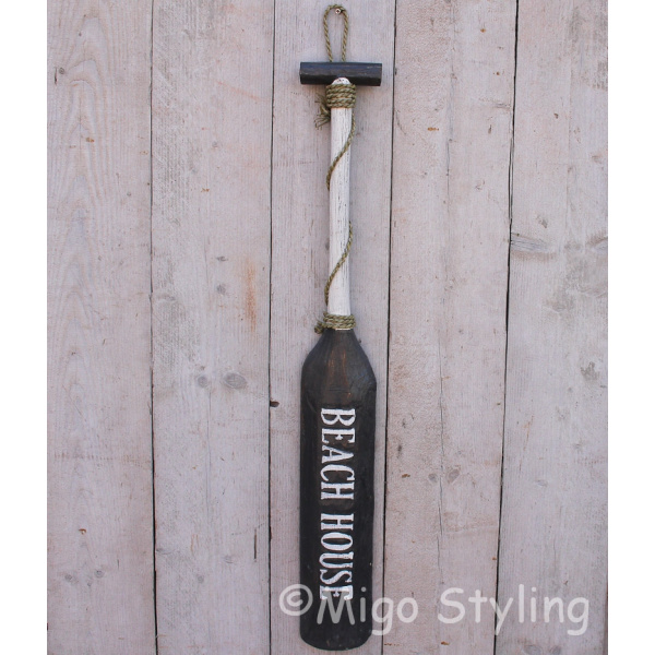 Houten peddel Beach House Grijs 