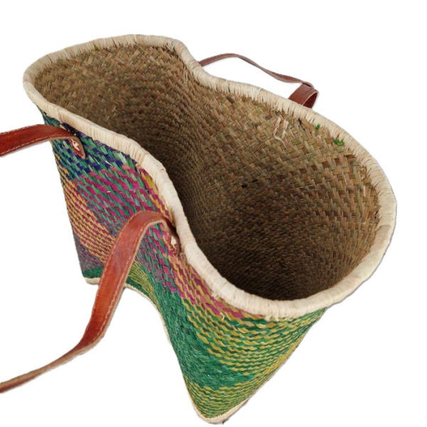 Jute strandtas Gekleurd