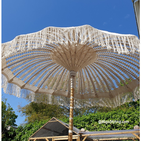 Macrame handgeknoopte parasol  