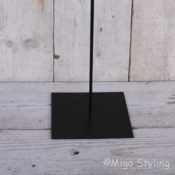 Dekohelden24 Platte Kaars Met Metalen Standaard - 80e Verjaardag - 16 X 16 Cm - Handbeschilderd