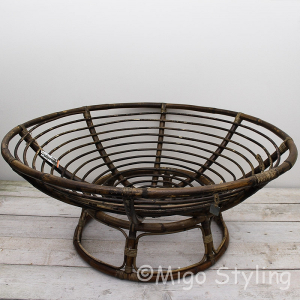 Papasan loungestoel met kussen