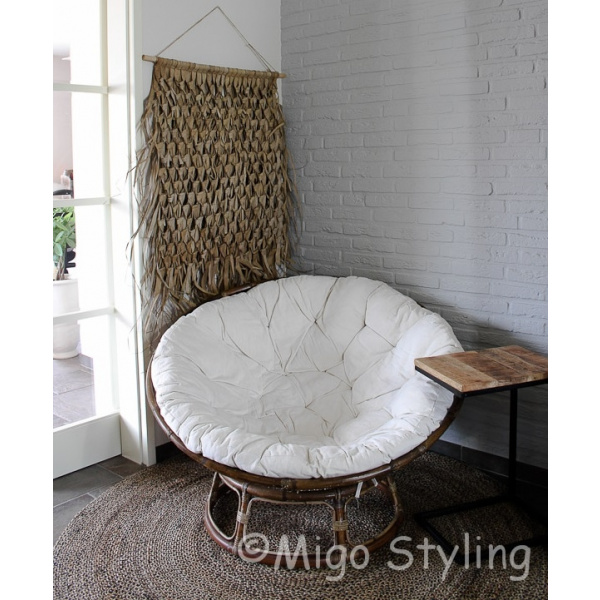 Papasan loungestoel top