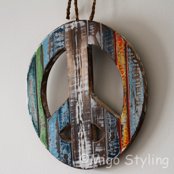 Peace hanger gekleurd 