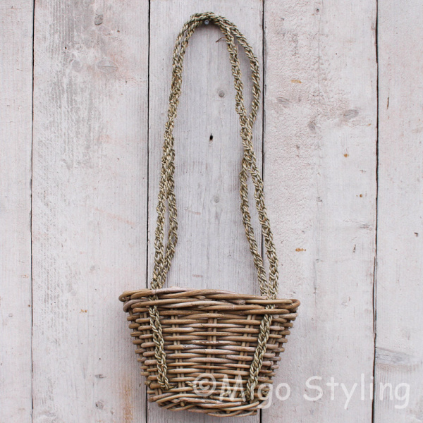 Plantenhanger rotan aan touw S