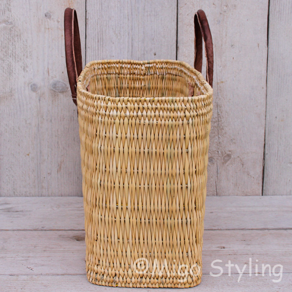 Rieten big shopper mais boodschappentas