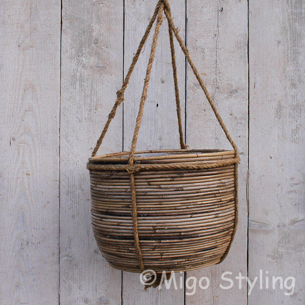 Rotan hangmand streep Dia 40cm? Bestel online -