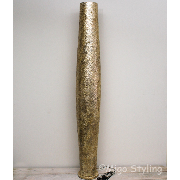 Vloerlamp Cone schelpen copper gevlokt 170 cm 