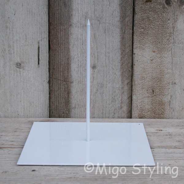 Standaard voor krans 25 x 25 Wit 