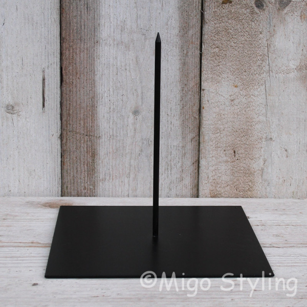 Standaard voor krans 25 x 25 Zwart 