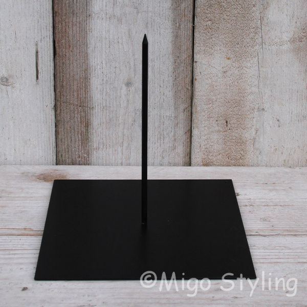 Standaard voor krans 25 x 25 Zwart 