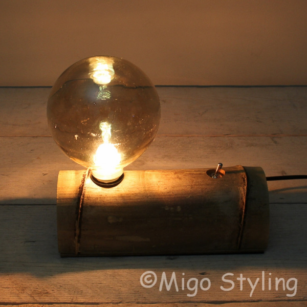 Tischlampe Schreibtischlampe Bambus
