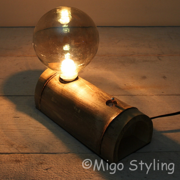 Tischlampe Schreibtischlampe Bambus