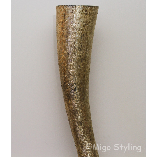 Tornado schelpen vloerlamp copper