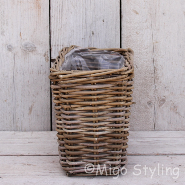 Vensterbankmand rotan hoog 25 cm