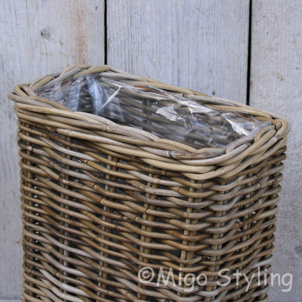 Vensterbankmand rotan hoog 38 cm