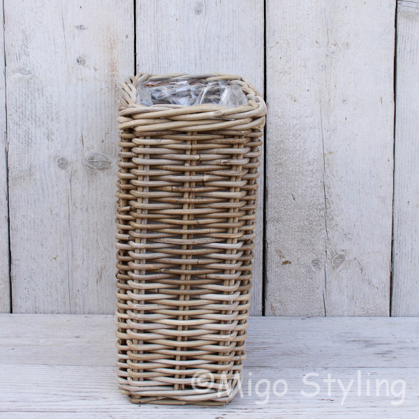 Vensterbankmand rotan hoog 38 cm