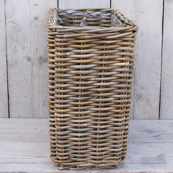 Fensterbankkorb Rattan hoch 45 cm