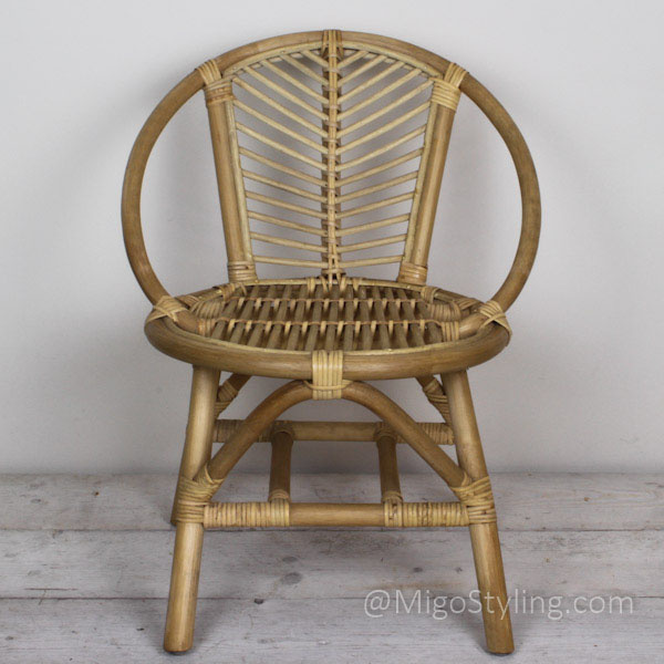 Vintage rotan kinderstoeltje