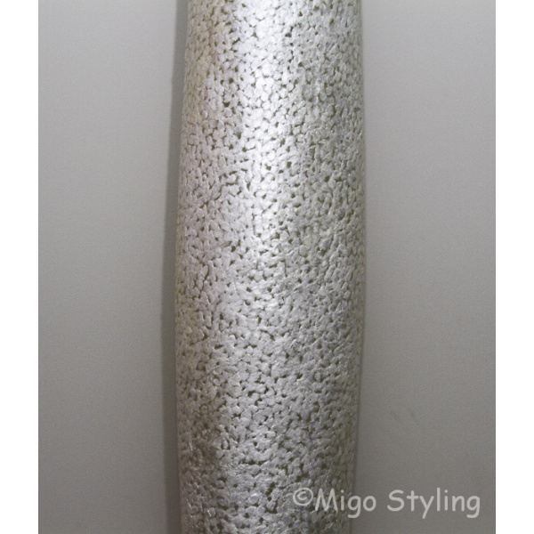 Vloerlamp Cone schelpen wit gevlokt 170 cm 