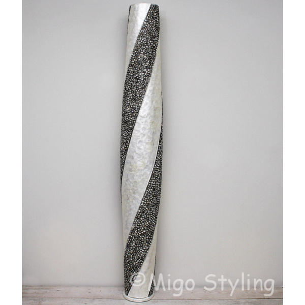 Vloerlamp Cone spiraal design wit antraciet 200 cm 