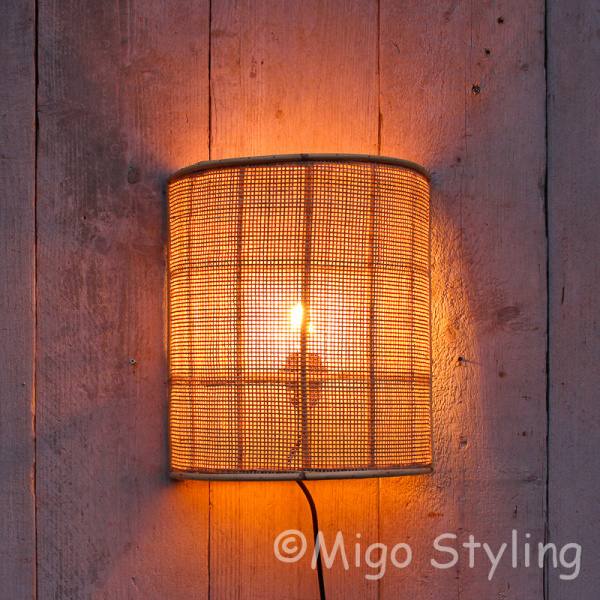 Wandlamp webbing H 35cm 