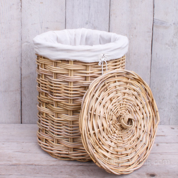 luisteraar beneden Wereldbol Wasmand rond met binnenzak 36cm naturel? Bestel online - MigoStyling