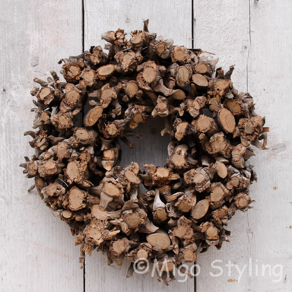 Wortelkrans Grof naturel 40 cm 